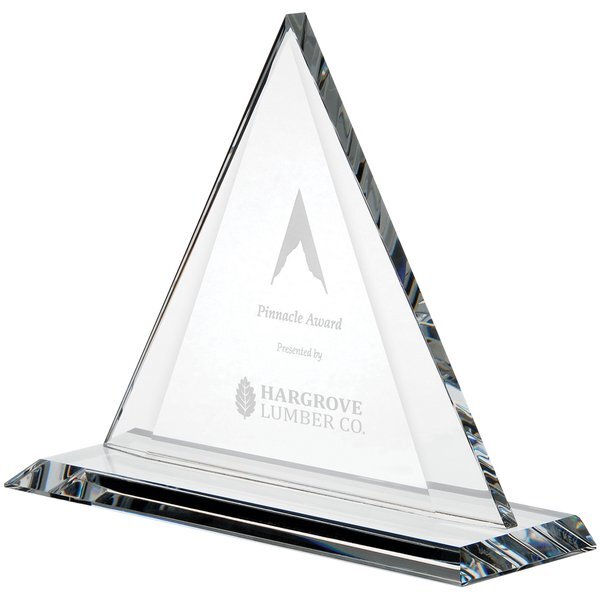 Crystal Triangle Award, 7-1/4"