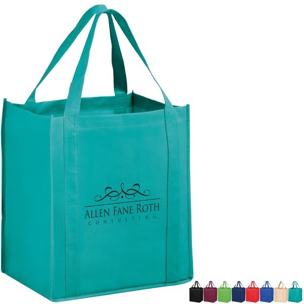 Wine and Grocery Combo Non-Woven Tote Bag with Poly Board Insert