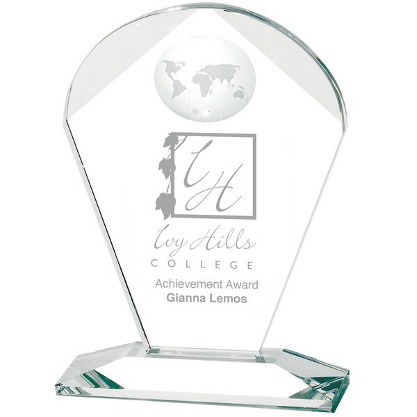 Geodesic Crystal Award, Small, 6-3/4"
