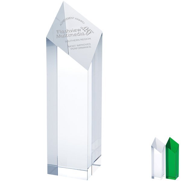 Spectra Pillar Crystal Award, Large, 10"