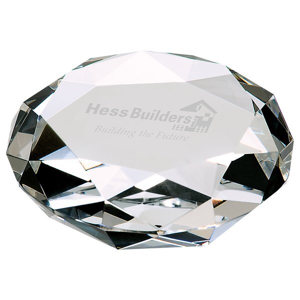 Faceted Crystal Paperweight
