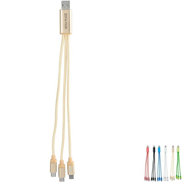 Wenonah Metallic 3-in-1 Charging Cable