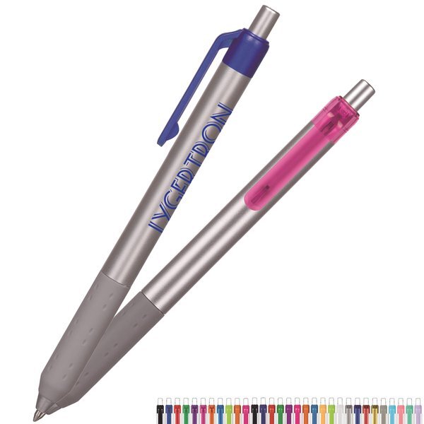 Alamo Metallic Retractable Grip Pen