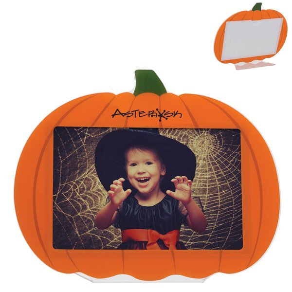 Acrylic Pumpkin Photo Frame, 6" x 4"