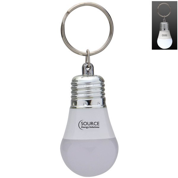 Light Up LED Bulb Keychain