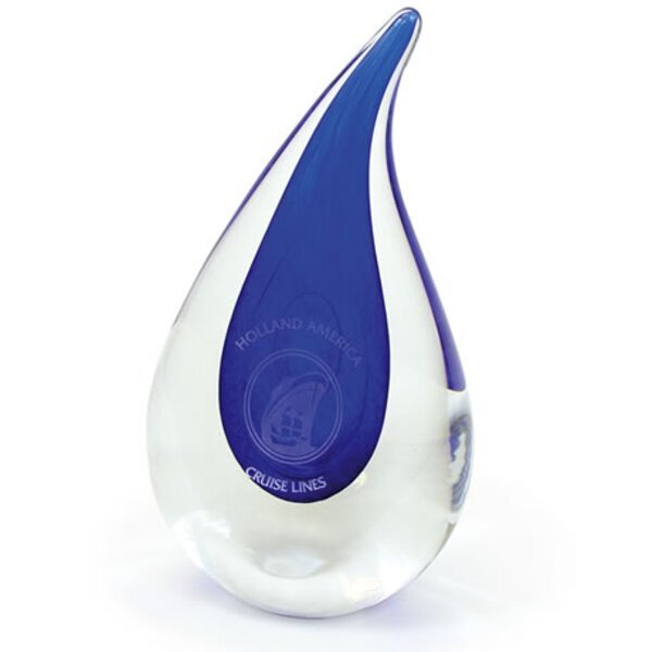 Droplet Art Glass Award, 9-1/4"