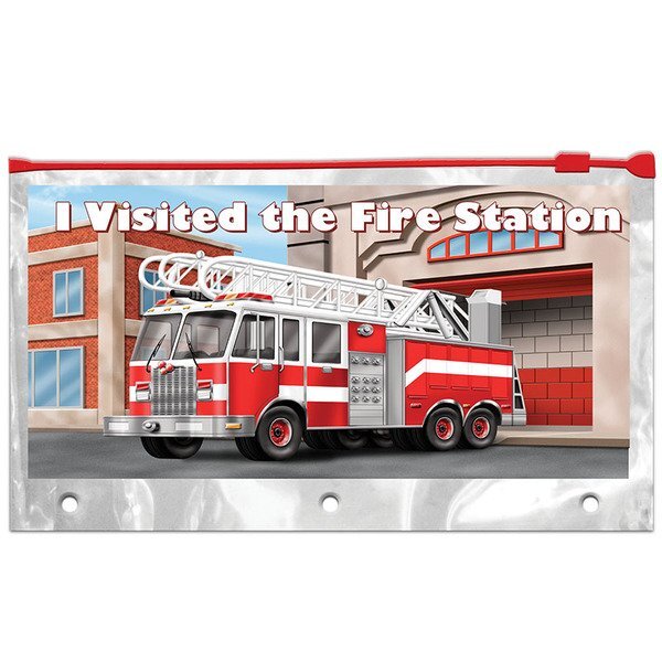 I Visited the Fire Station School Pencil Pouch, Stock