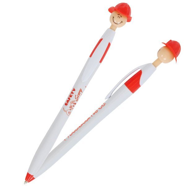 Fireman Hat Pen w/ "Practice Fire Safety Every Day!", Stock