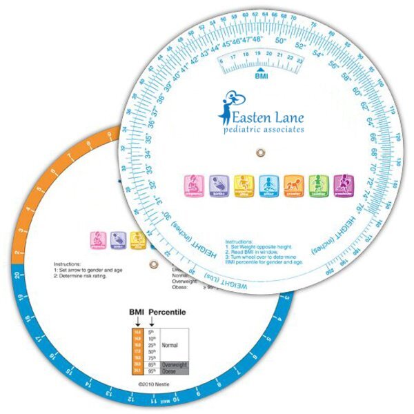Pediatric BMI Calculator Wheel