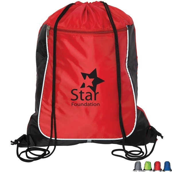 Grab & Go 210D Sporty Drawstring Backpack