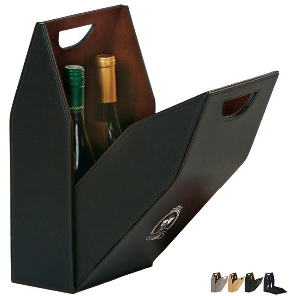 Double Wine Bottle Hardsided Carry Box