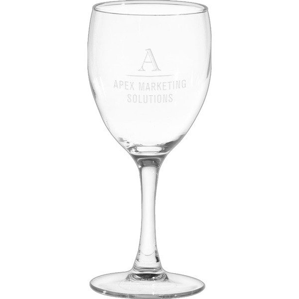 Nuance Wine Glass - Deep Etched, 8.5oz.
