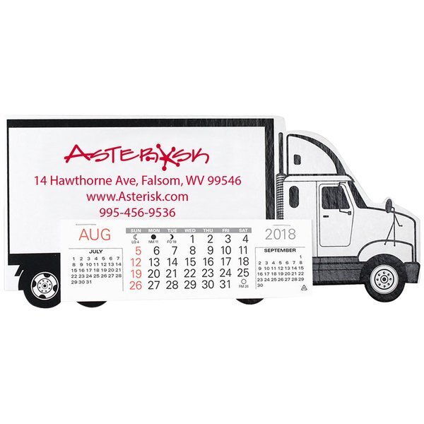 Semi Truck Monthly Desk Calendar