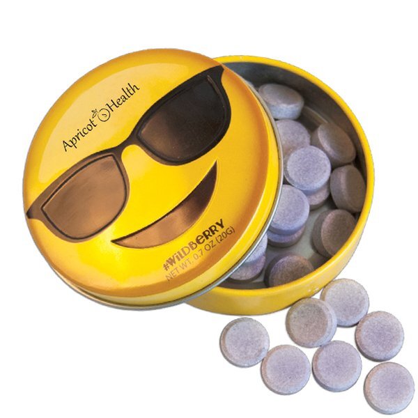 Emoji Sunglasses Mint Tin with Wildberry Mints