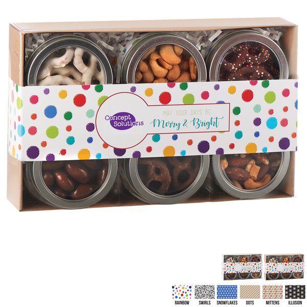 Sweet & Salty Delights 6 Tin Gift Set