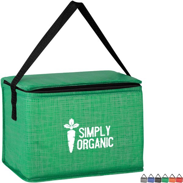Crosshatched Non-Woven Lunch Cooler Bag