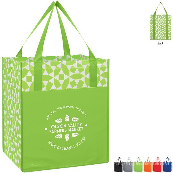 Geometric Non-Woven Shopping Tote Bag