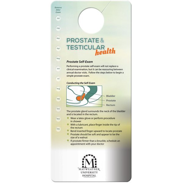 Prostate & Testicular Self-Exam Hang Tag