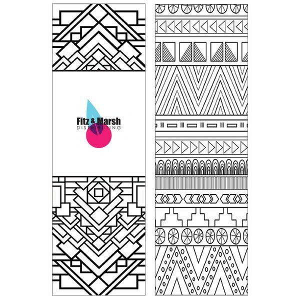 Coloring Patterns Bookmark