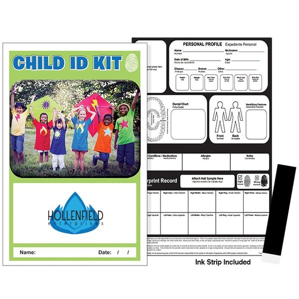 Children w/ Kites Cover Child ID Safety Kit