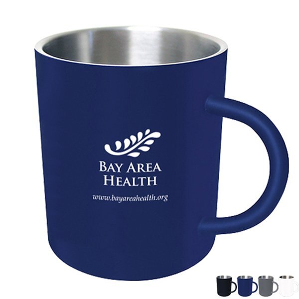 Soft Touch Halcyon™ Stainless Steel Coffee Mug, 15oz.