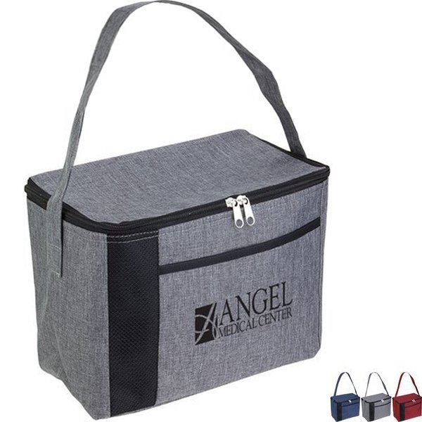 Greystone Heathered Polyester Square Cooler Bag