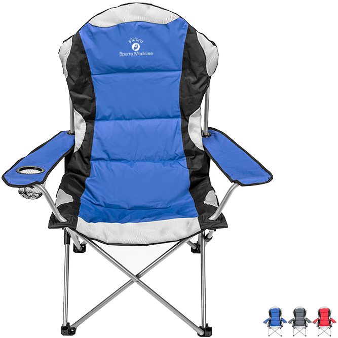 Royal President Folding Camping Chair Blue Silver 