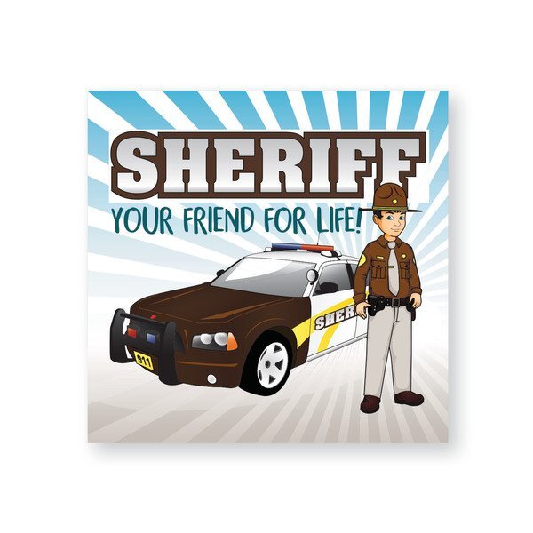 Stock Sheriff Your Friend for Life Sticker Roll
