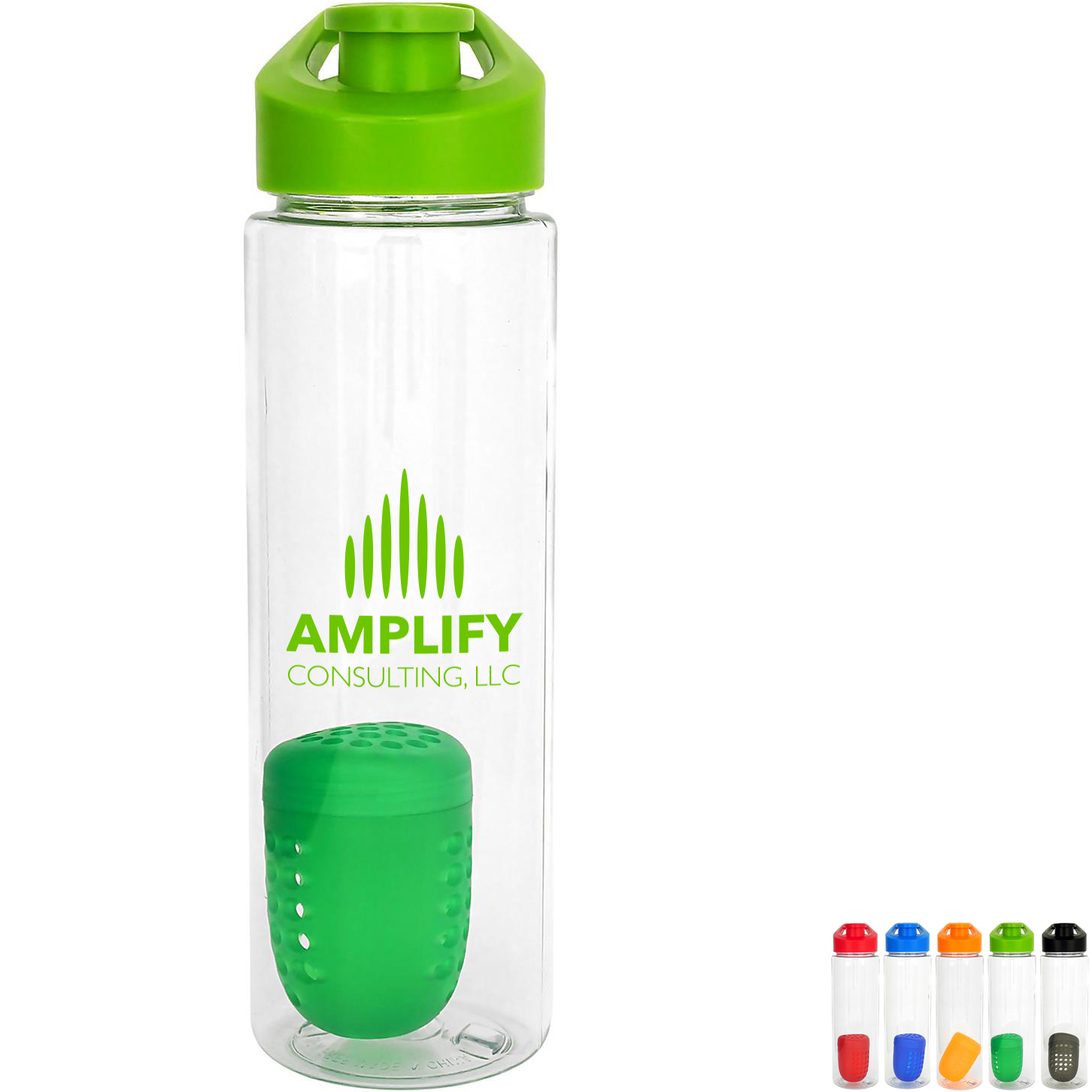 Clear Impact Halcyon Water Bottle with Straw Lid - 24 oz.