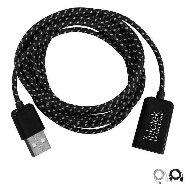 Braided USB Extension Cord Cable, 6'