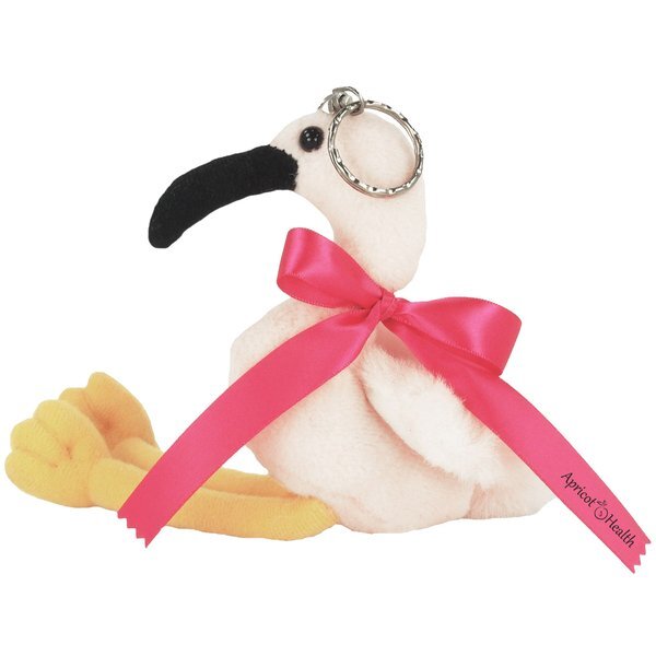 Flamingo Plush Key Chain, 5"