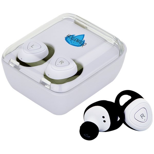 Bluetooth® Wireless Earbuds w/ Charger Case - CLOSEOUT!