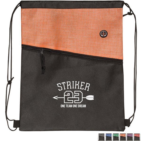 Tonal Non-Woven Drawstring Backpack