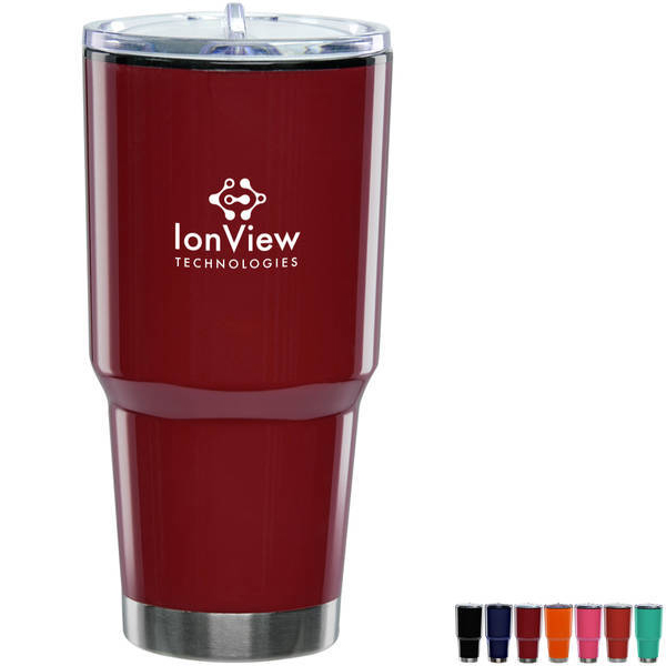 SWISS+TECH 16 oz Insulated Tumbler with Lid, 2 Pack Stainless Steel Cups, Double  Wall Pint Cup Glasses (Black & Red) 