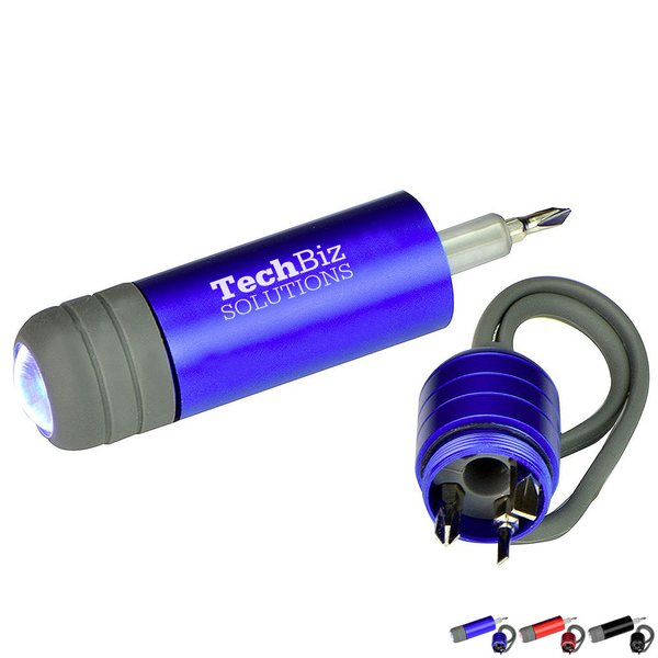 Silicone Strap Flashlight & Screwdriver