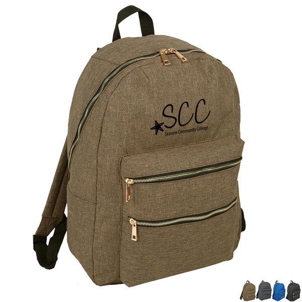 Hipster Heathered Polyester Backpack