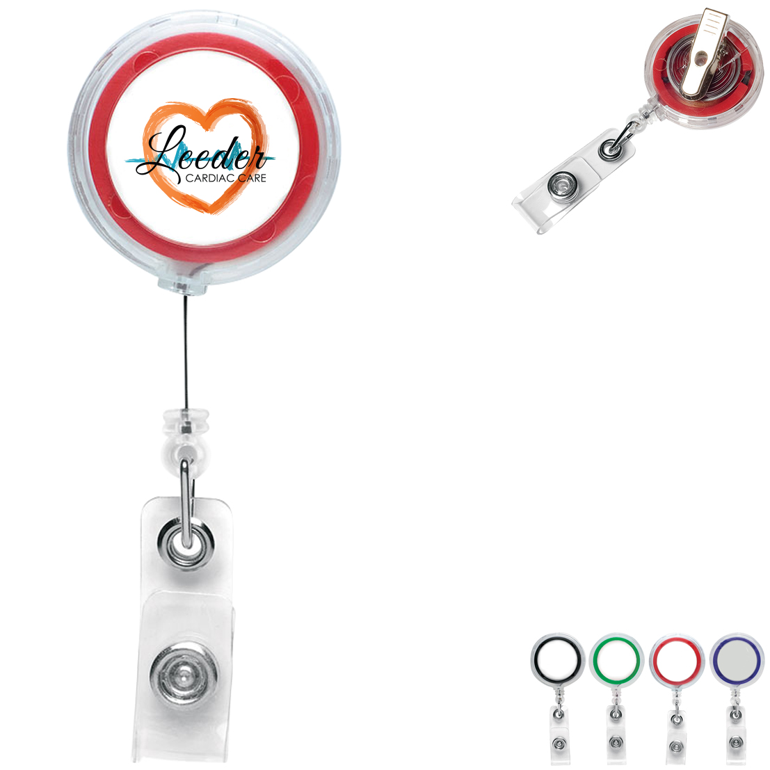 blank badge reels with alligator clip