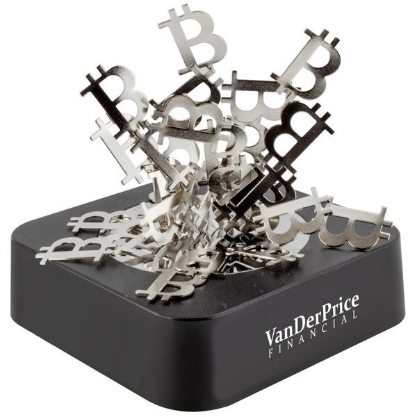Bitcoin Magnetic Sculpture Block