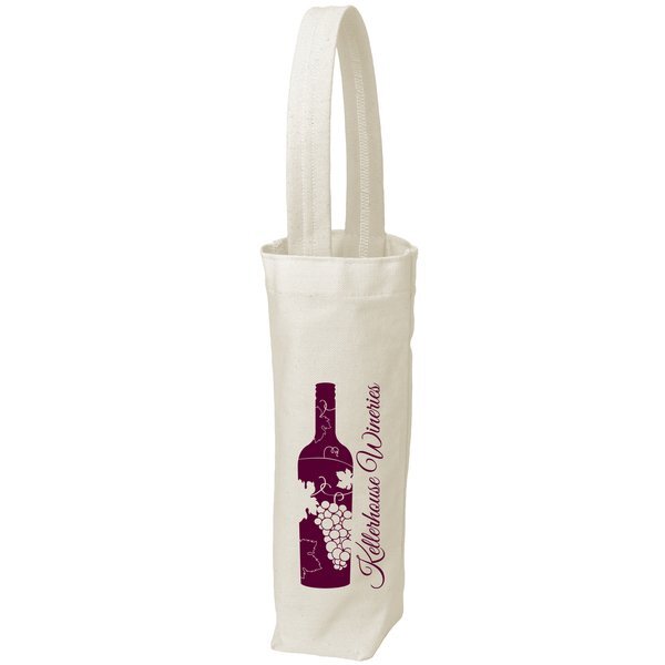 Wanda Single Bottle Cotton Canvas Wine Tote