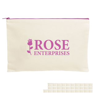 Dottie Cotton Canvas Zippered Document Holder Dottie Cotton Canvas Zippered Document Holder