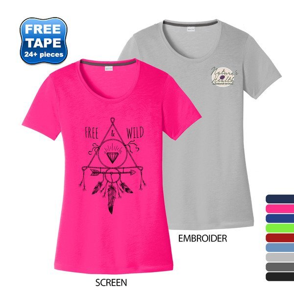 Sport-Tek®  PosiCharge® Competitor™ Cotton Touch™ Ladies Performance Tee