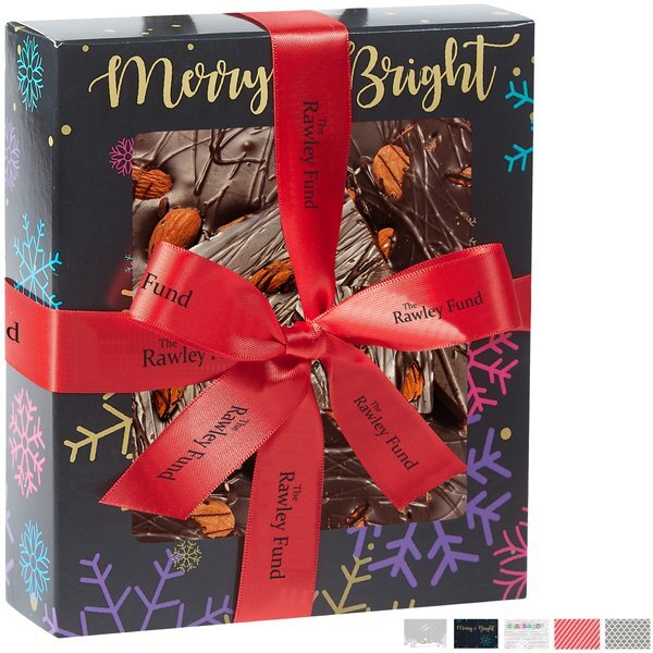 Dark Chocolate Almond Bark Gift Box, 9.7oz.