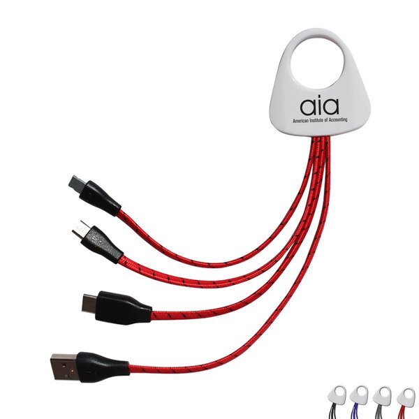 Cloud Type C Braided 3-in-1 Charging Cable