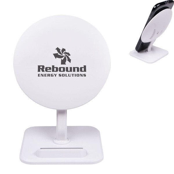 Round Qi Stand Wireless Phone Charger