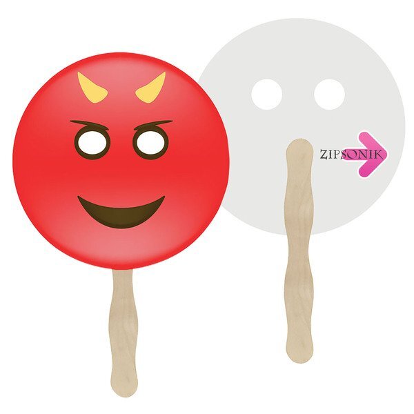 Devil Emoji Hand Fan