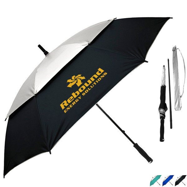 Shoreline Vented UV Golf/Beach Umbrella, 62" Arc