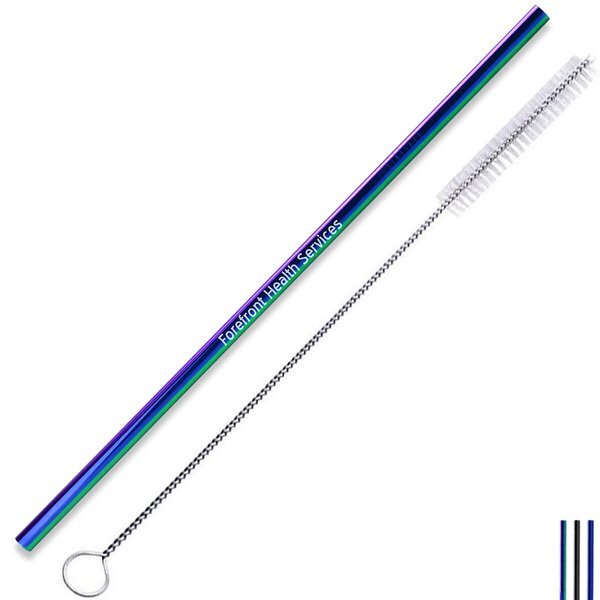 Stainless Steel Straw w/ Cleaning Brush