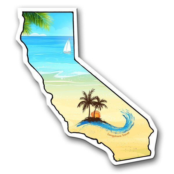 California State Shaped Magnet