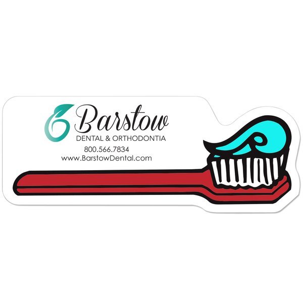Toothbrush Shaped Magnet Tag