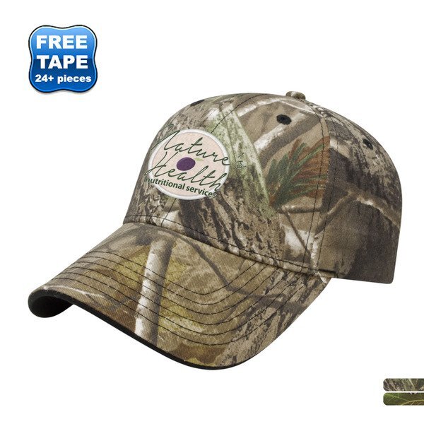 Two Tone Camo Twill Constructed Cap | Promotions Now